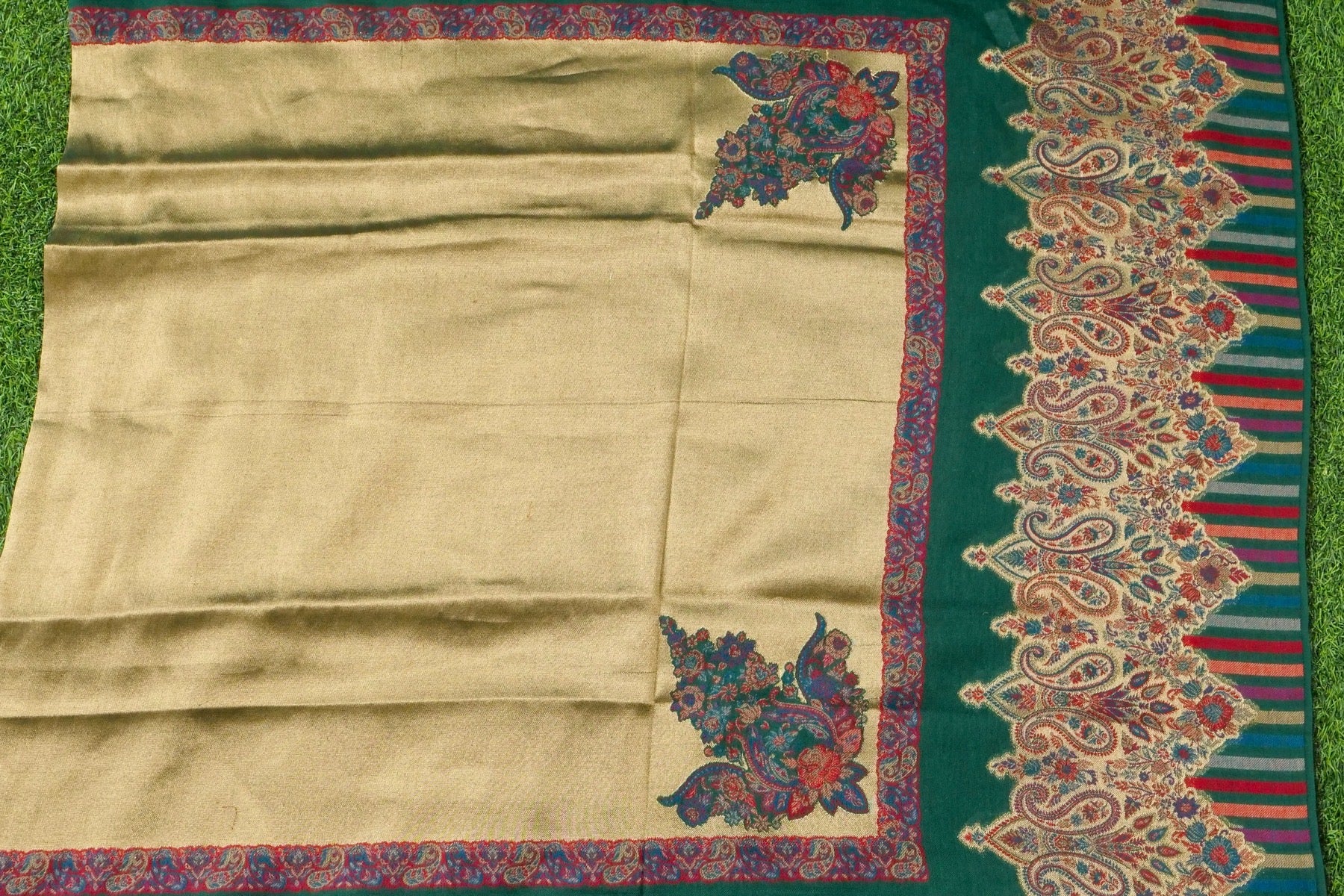 Tissue Semi Pashmina Handwoven Kashmiri Shawl