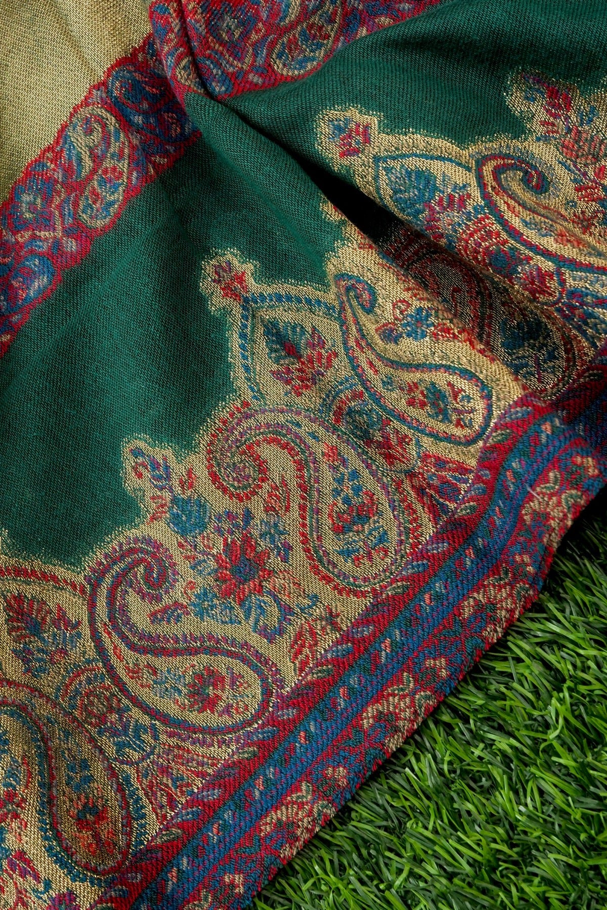 Tissue Semi Pashmina Handwoven Kashmiri Shawl
