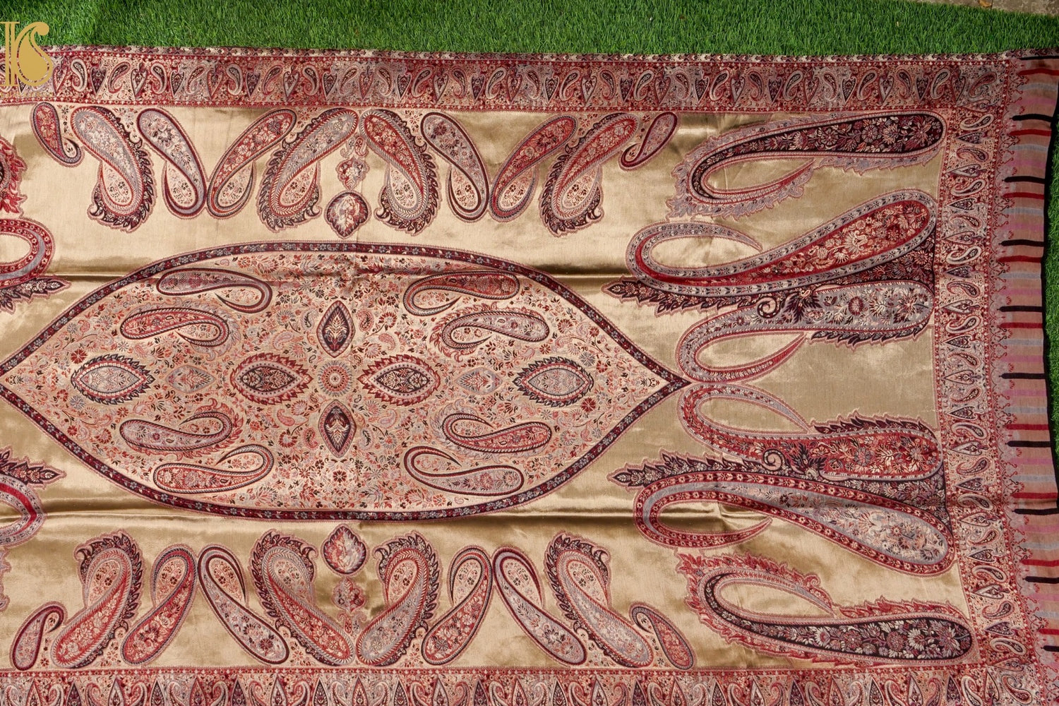 Tissue Semi Pashmina Handwoven Kashmiri Shawl