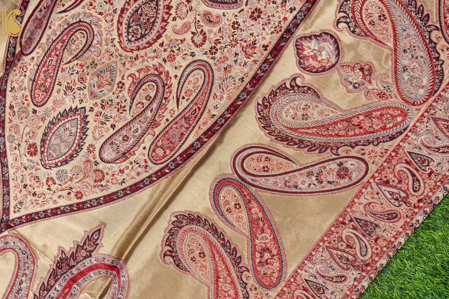 Tissue Semi Pashmina Handwoven Kashmiri Shawl