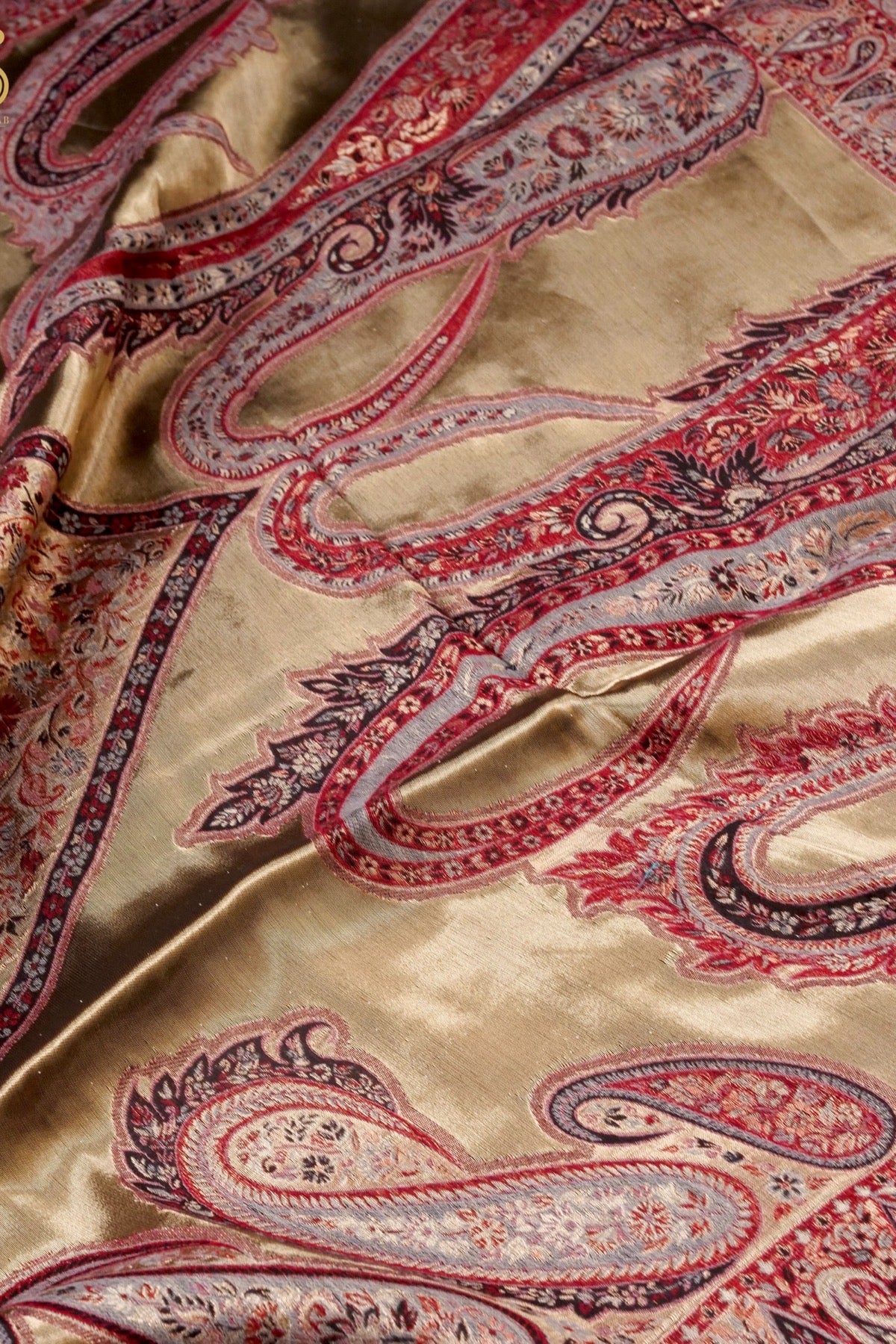 Tissue Semi Pashmina Handwoven Kashmiri Shawl