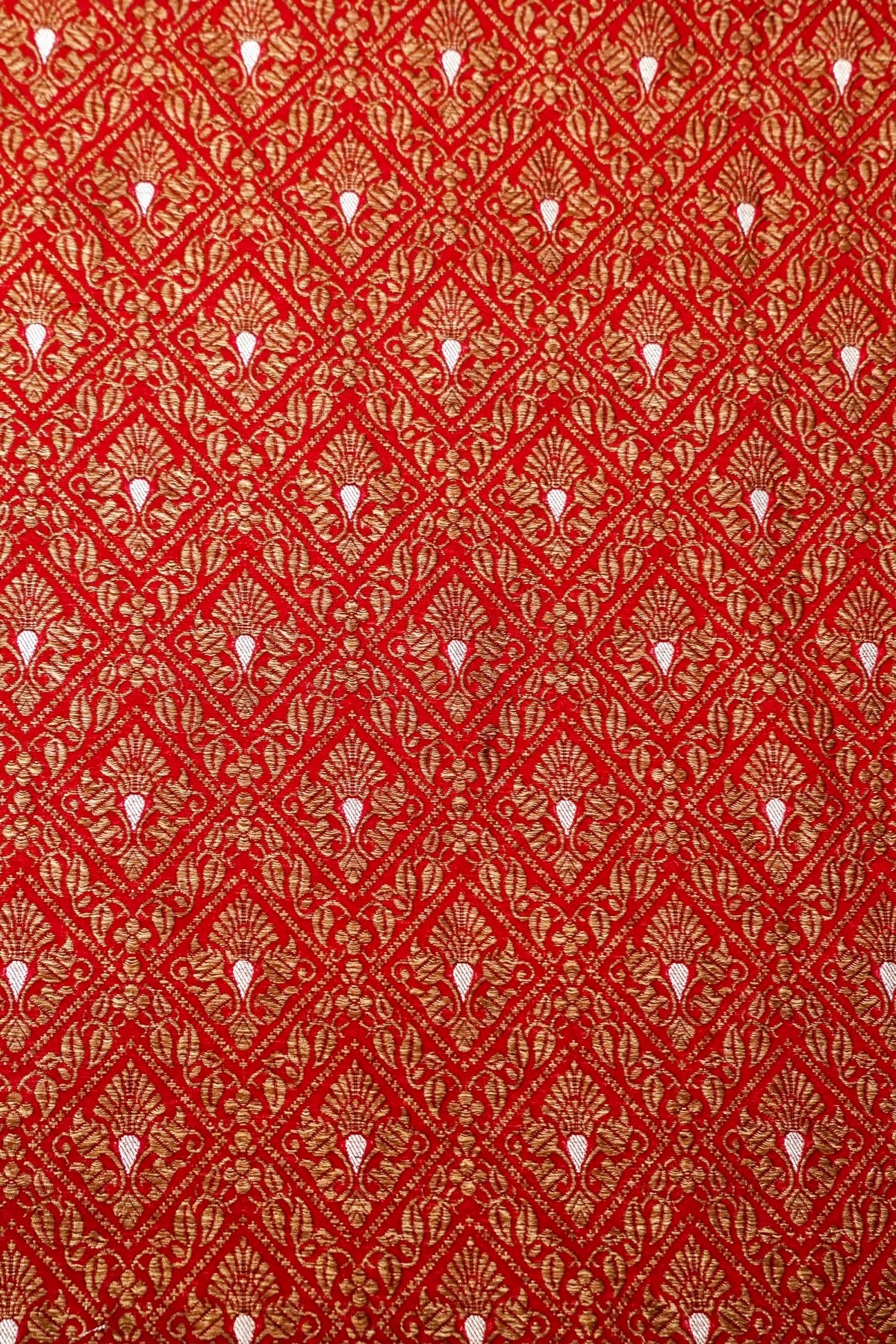 Handloom Pure Brocade Banarasi Fabric