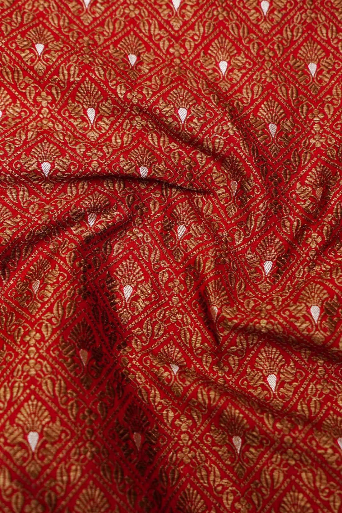 Handloom Pure Brocade Banarasi Fabric