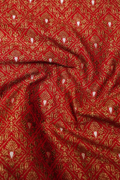 Handloom Pure Brocade Banarasi Fabric