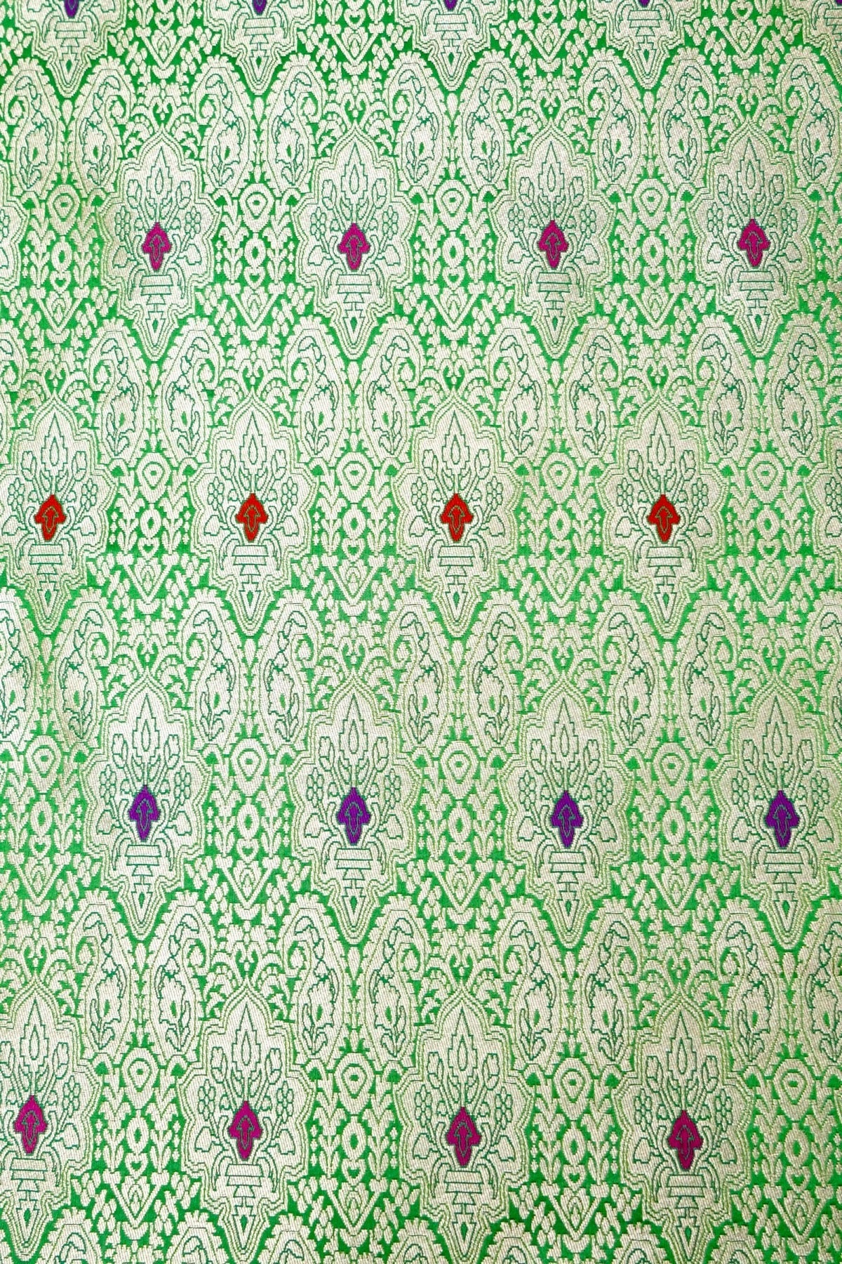 Handloom Pure Brocade Banarasi Fabric