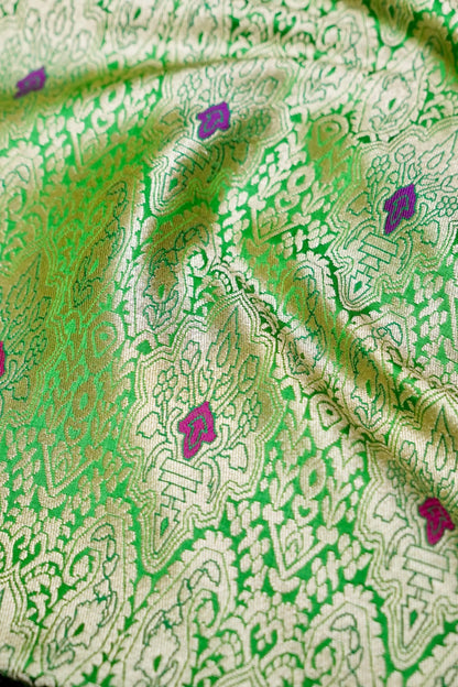 Handloom Pure Brocade Banarasi Fabric