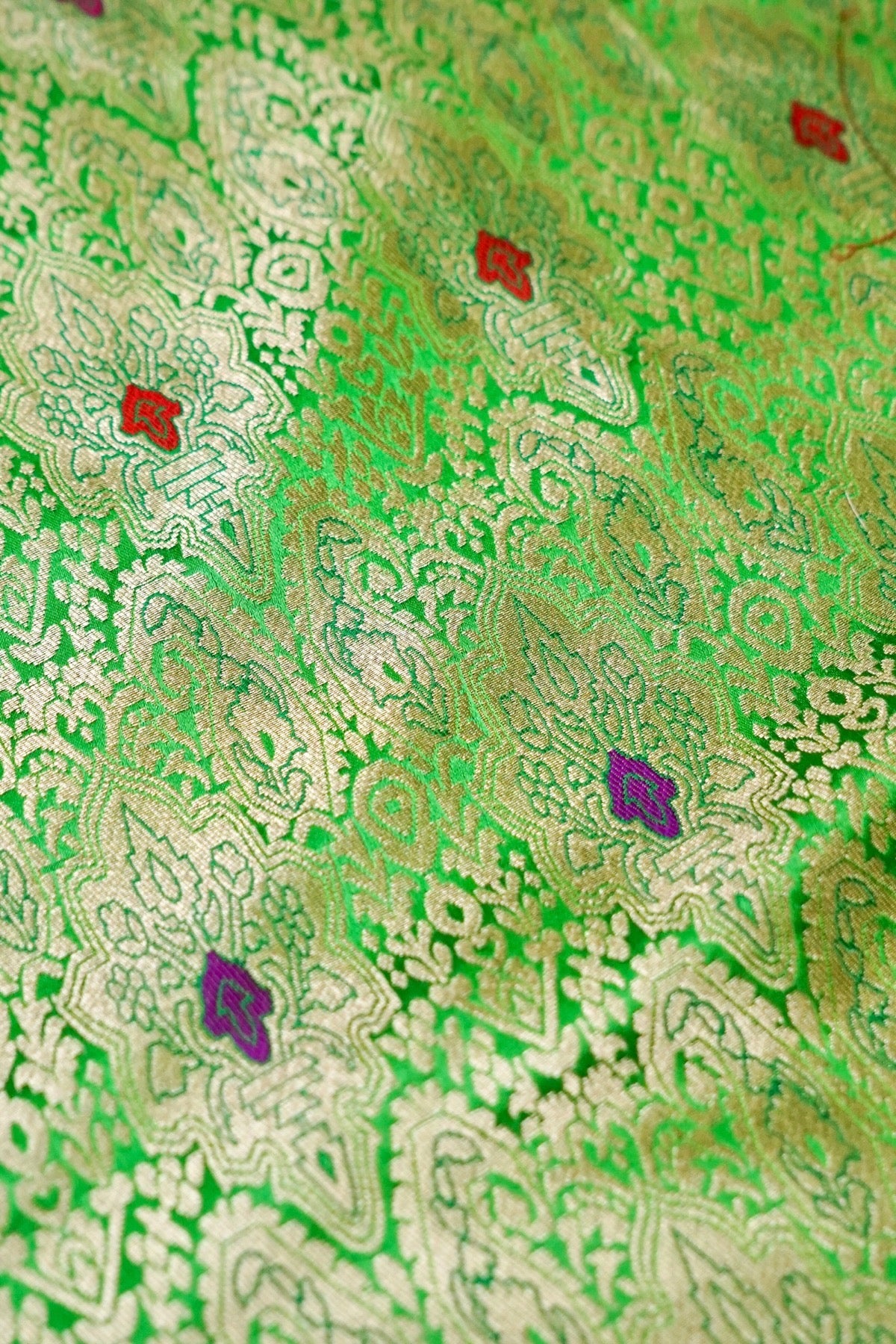 Handloom Pure Brocade Banarasi Fabric