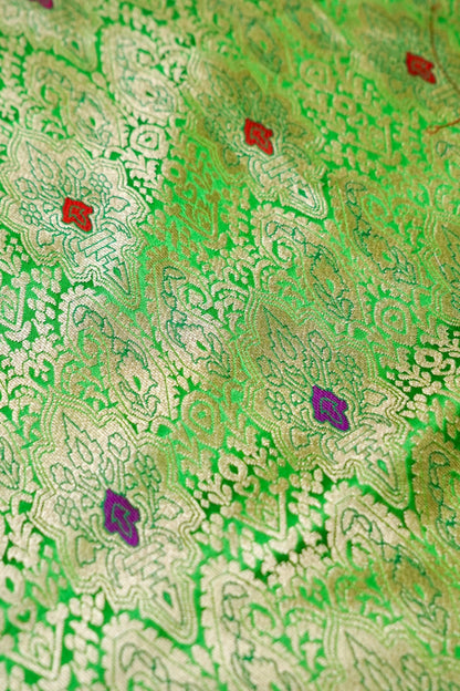 Handloom Pure Brocade Banarasi Fabric