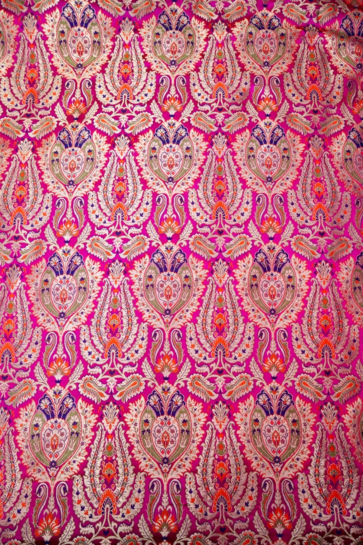 Handloom Pure Brocade Kinkhab Banarasi Fabric