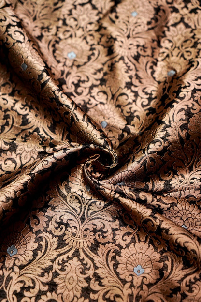 Handloom Pure Brocade Kinkhab Banarasi Fabric