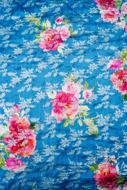 Pure Kora Tussar Silk Fabric