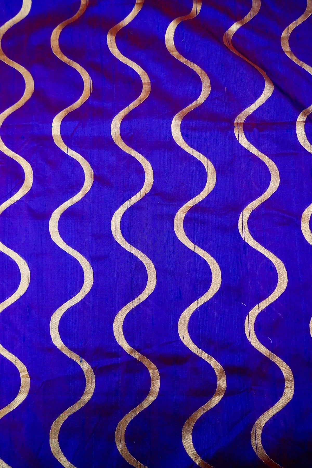Handloom Pure Dupion Silk Banarasi Fabric