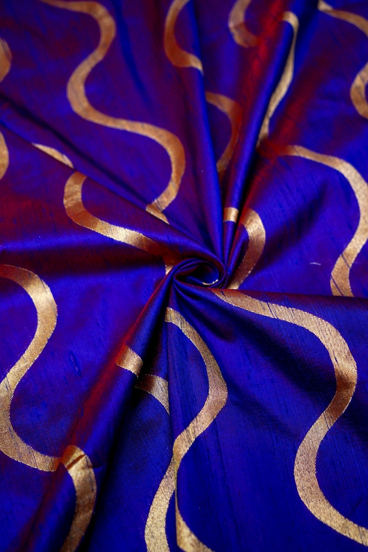 Handloom Pure Dupion Silk Banarasi Fabric