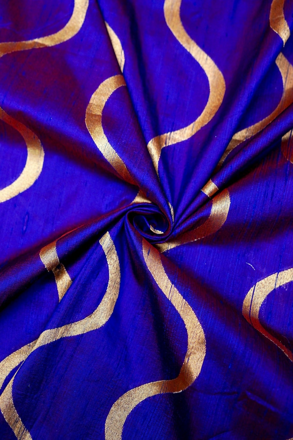 Handloom Pure Dupion Silk Banarasi Fabric