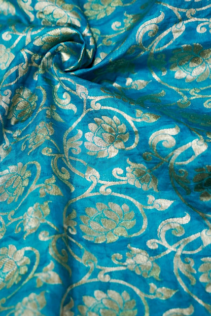 Pure Organza Silk Banarasi Fabric