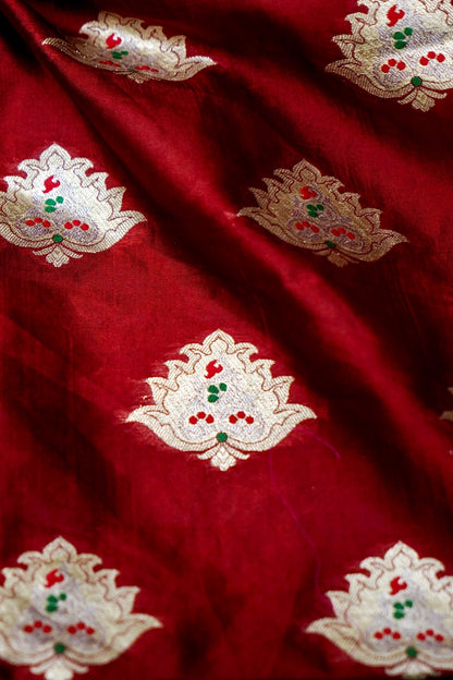 Handloom Pure Brocade Banarasi Fabric