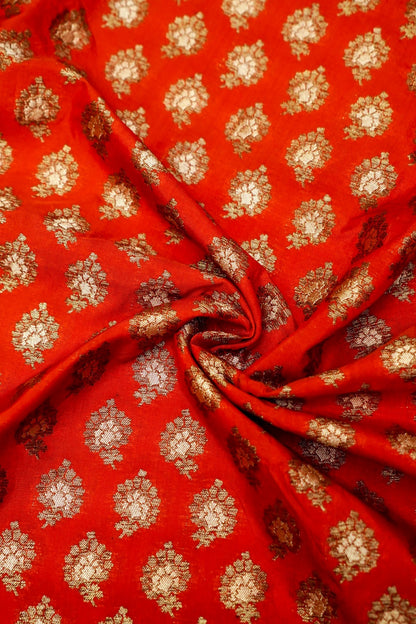 Handloom Pure Brocade Banarasi Fabric