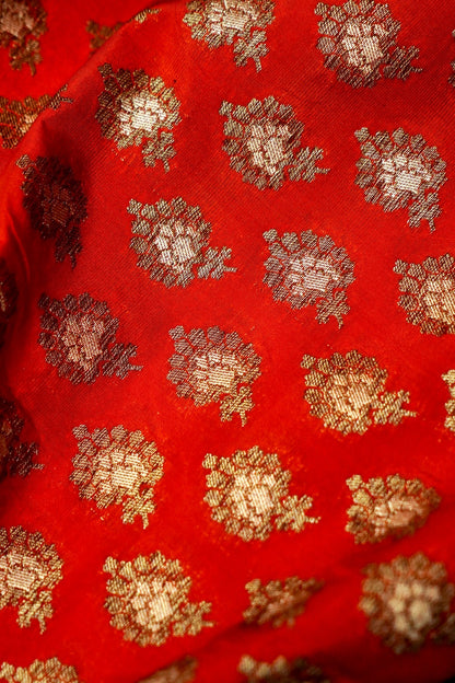 Handloom Pure Brocade Banarasi Fabric