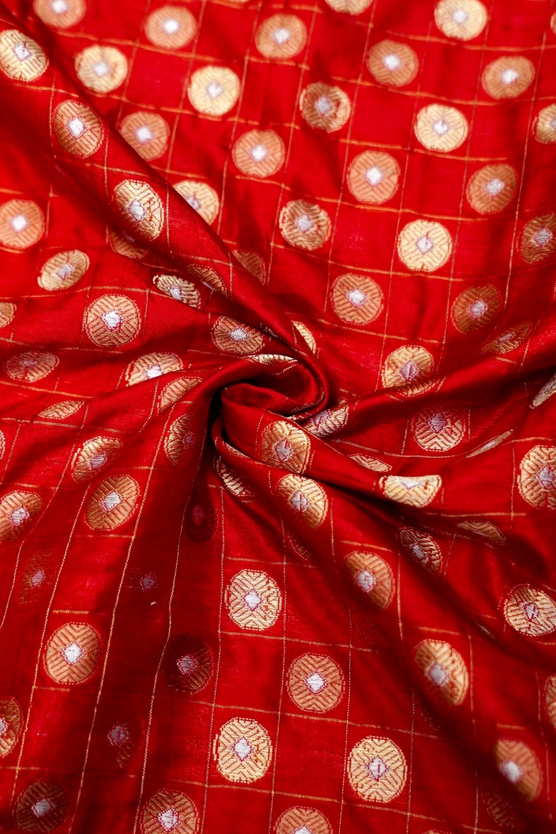 Handloom Pure Brocade Banarasi Fabric