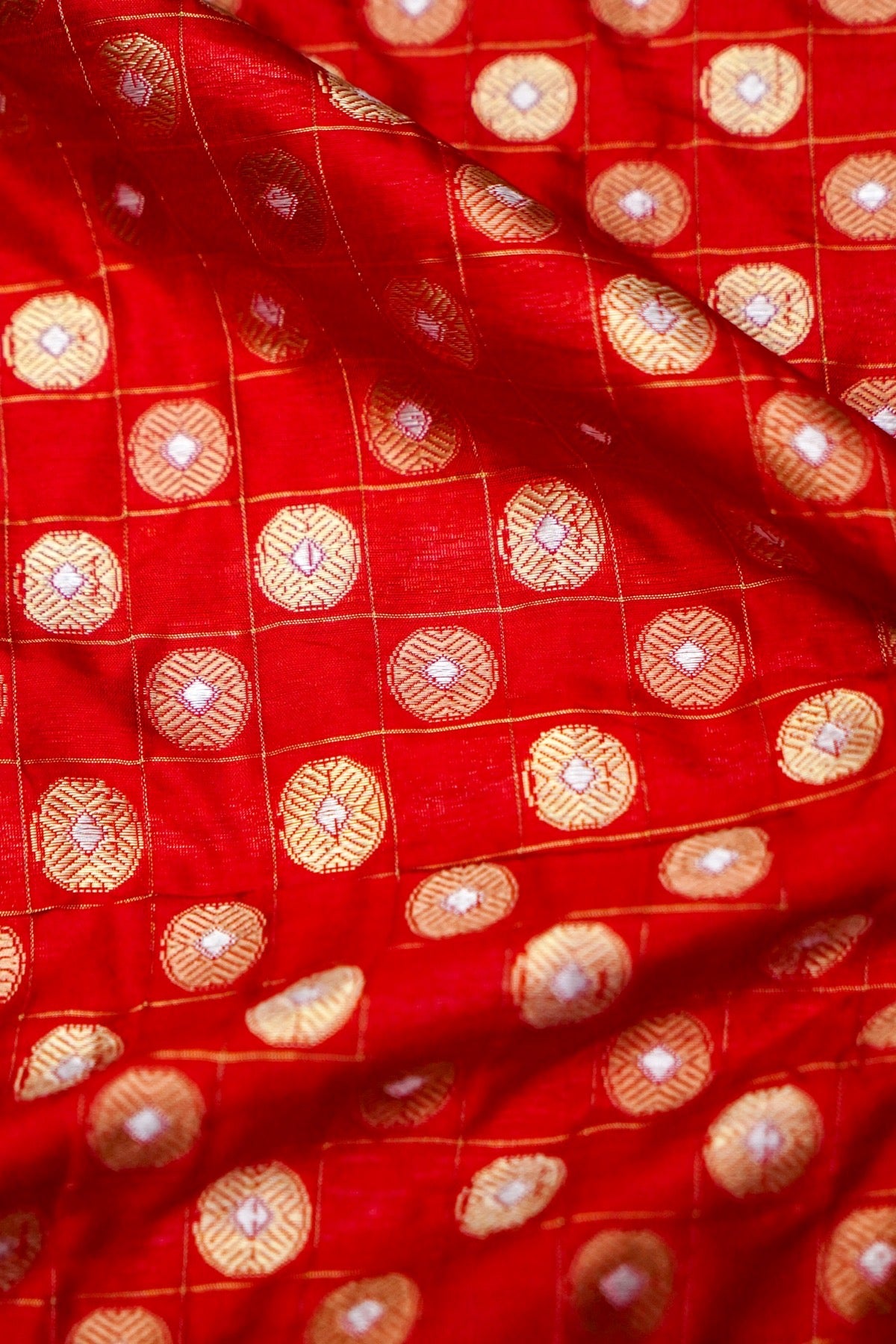 Handloom Pure Brocade Banarasi Fabric