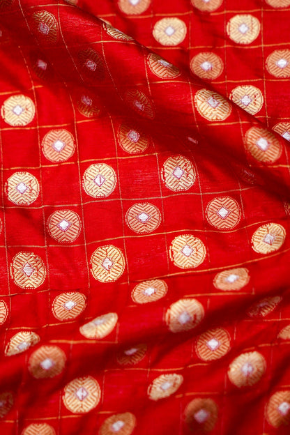 Handloom Pure Brocade Banarasi Fabric