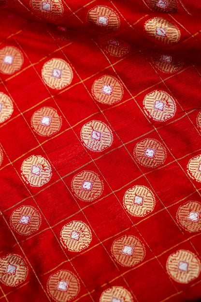 Handloom Pure Brocade Banarasi Fabric