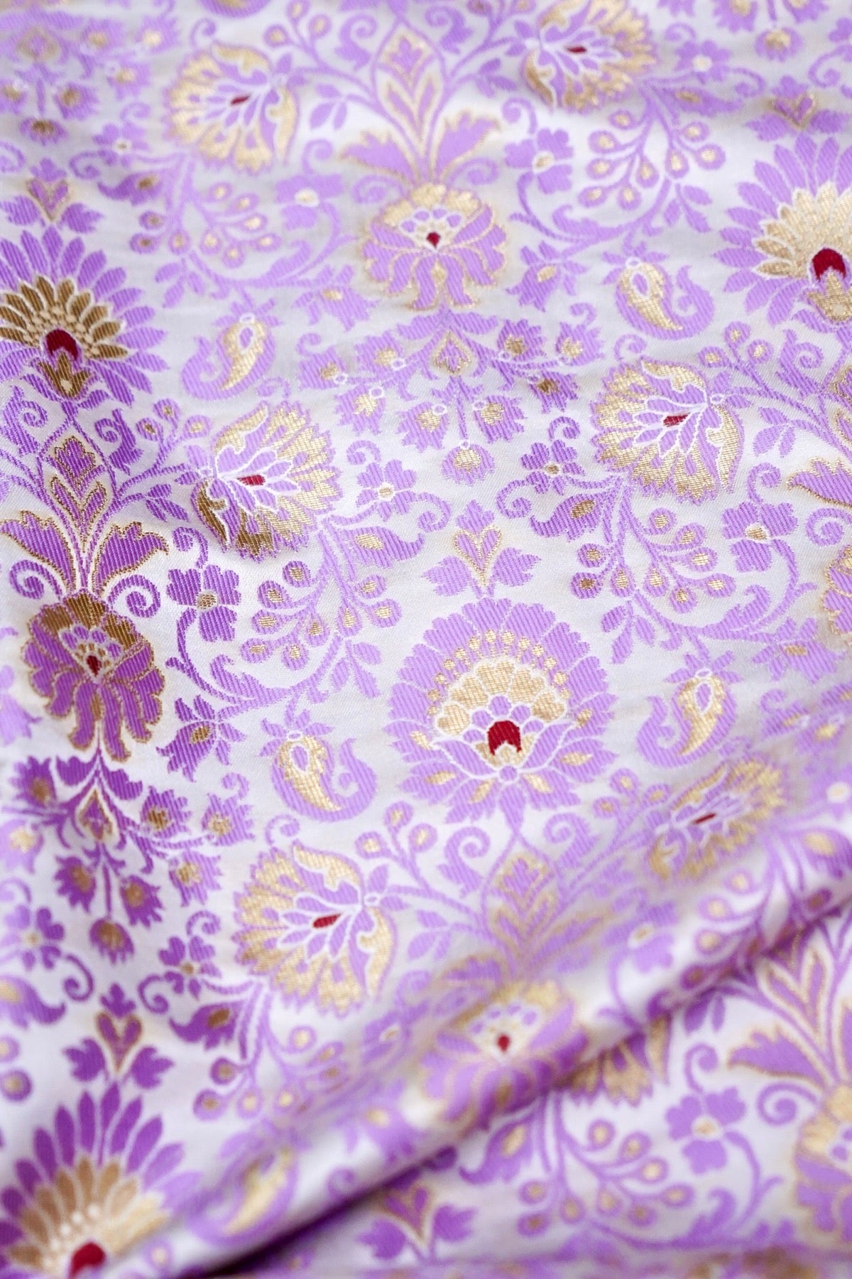 Handloom Pure Brocade Banarasi Fabric