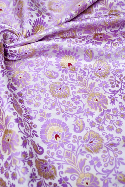 Handloom Pure Brocade Banarasi Fabric