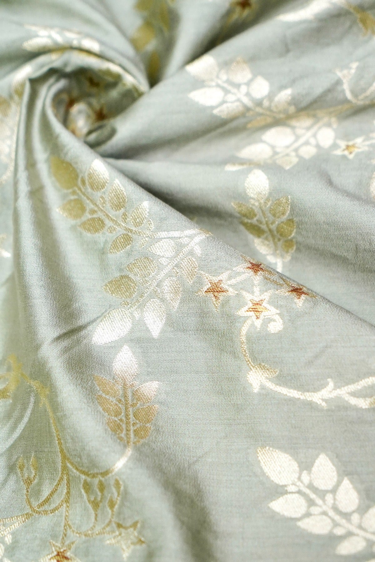 Pure Cotton Silk Banarasi Fabric