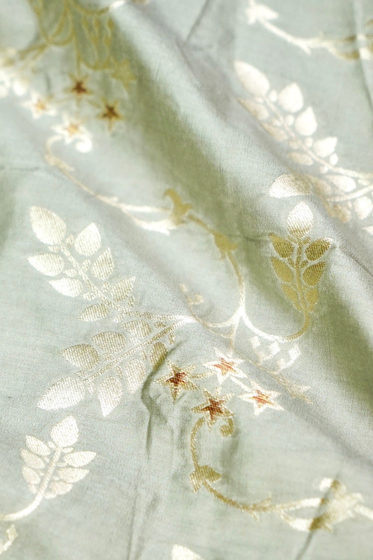 Pure Cotton Silk Banarasi Fabric