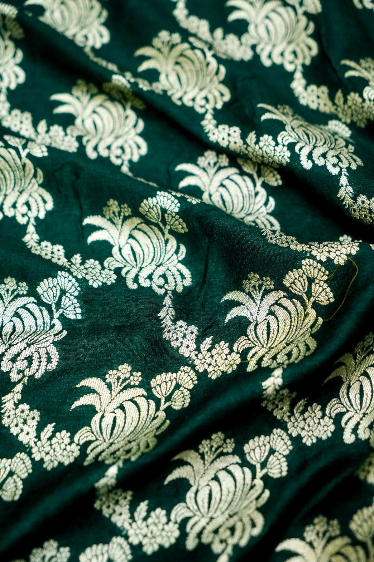 Moonga Silk Handloom Banarasi Fabric