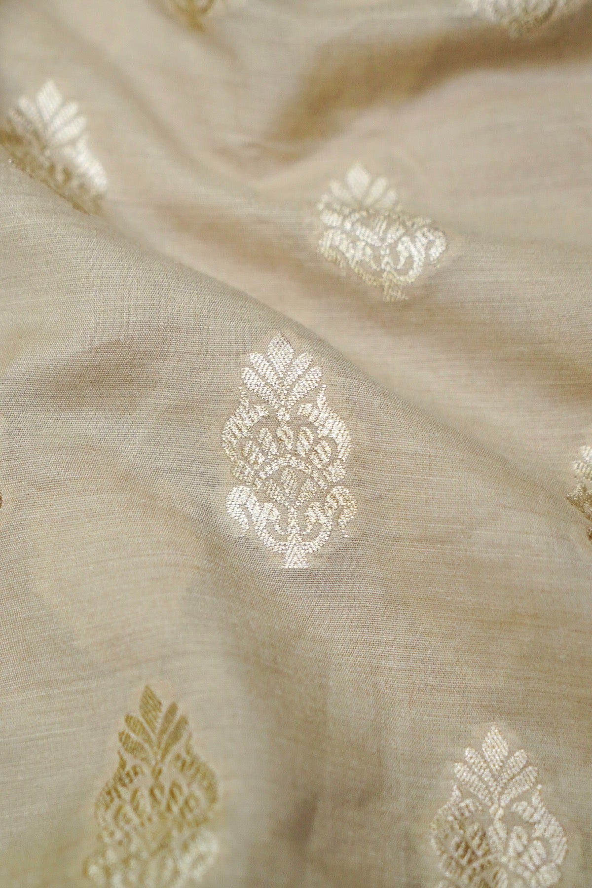 Moonga Silk Handloom Banarasi Fabric
