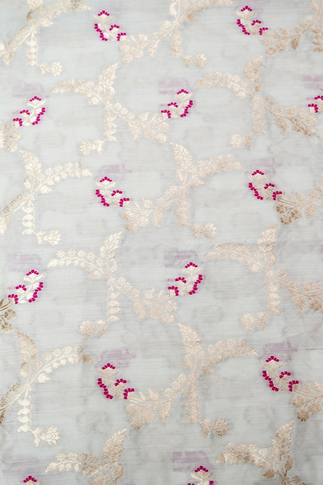 Moonga Silk Handloom Banarasi Fabric