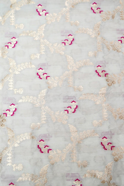 Moonga Silk Handloom Banarasi Fabric