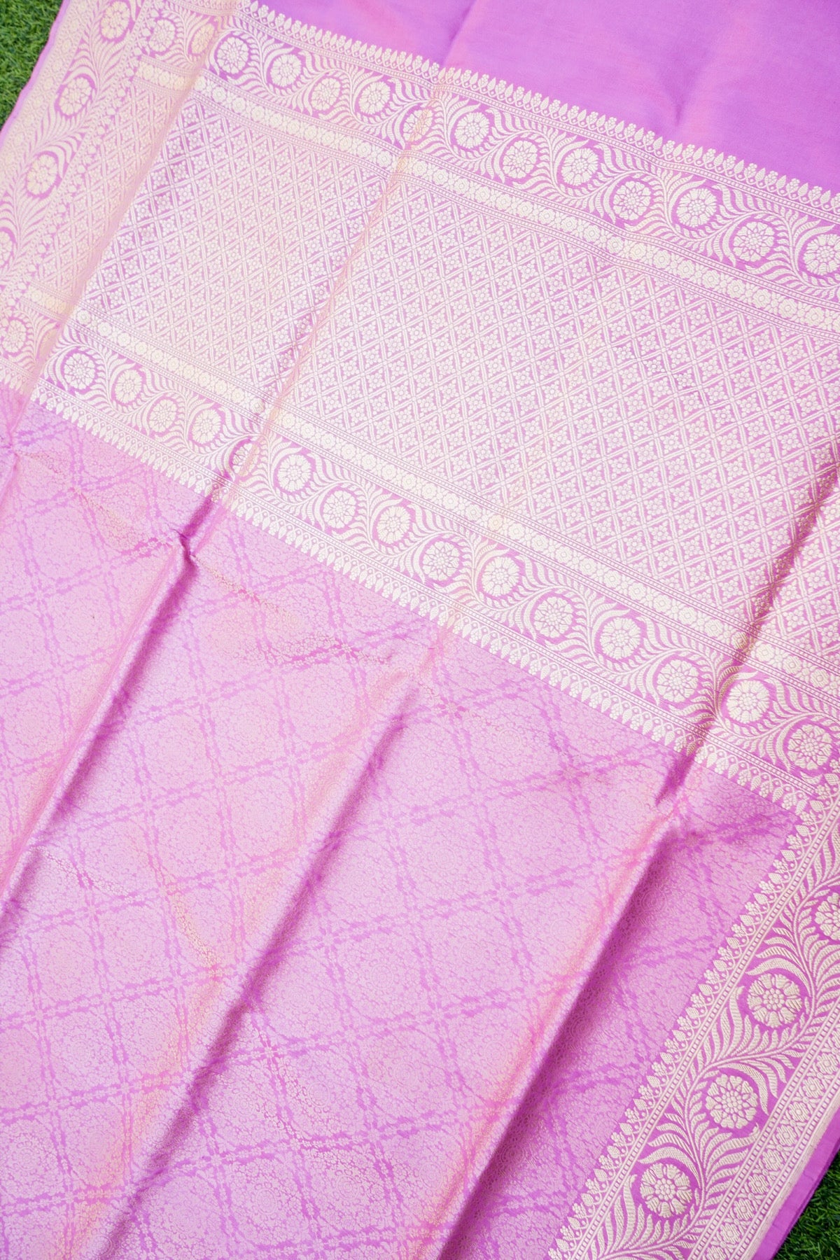 Handloom Banarasi Katan Silk Zari Tanchoi Saree - Khinkhwab