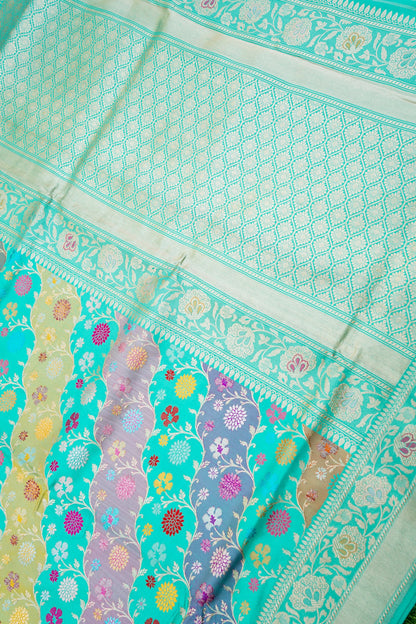 Handloom Banarasi Rangkat Katan Silk Saree - Khinkhwab