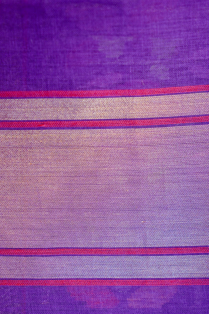 Handloom Banarasi Real Silver Zari Cotton Saree - Khinkhwab