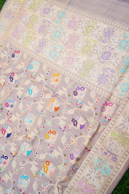 Handloom Banarasi Pure Katan Silk Kadwa Saree - Khinkhwab