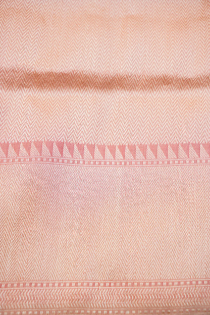 Handloom Banarasi Katan Silk Rangkat Pastel Saree with Githi Technique - Khinkhwab