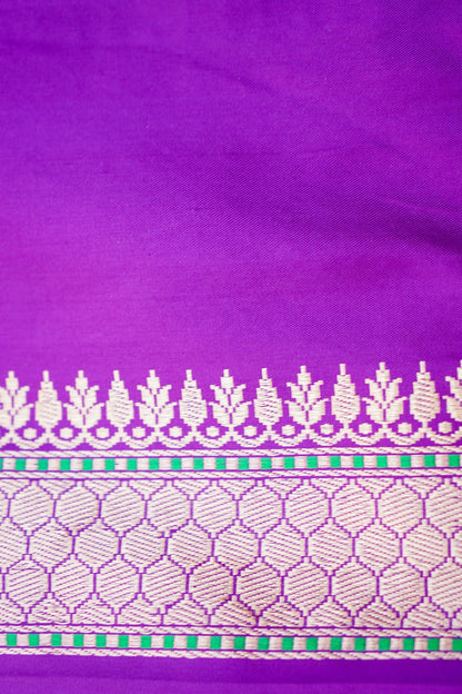 Handloom Banarasi Kadwa Rangkat Katan Silk Saree - Khinkhwab