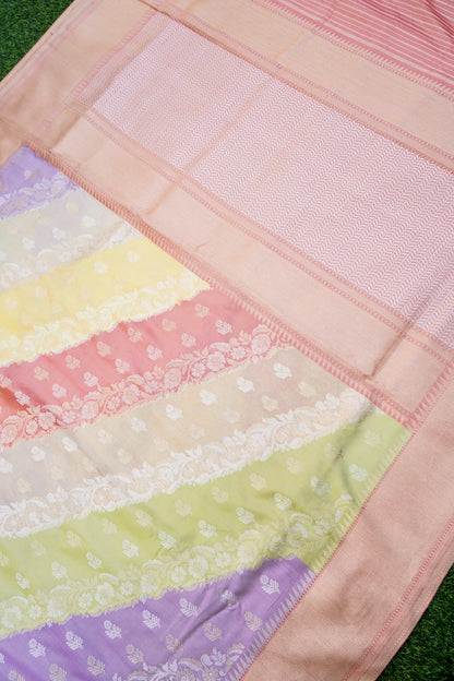 Handloom Banarasi Kadwa Rangkat Katan Silk Saree - Khinkhwab