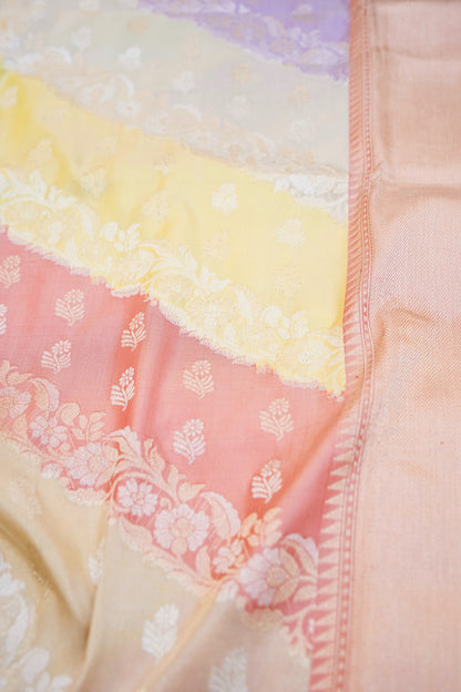 Handloom Banarasi Kadwa Rangkat Katan Silk Saree - Khinkhwab