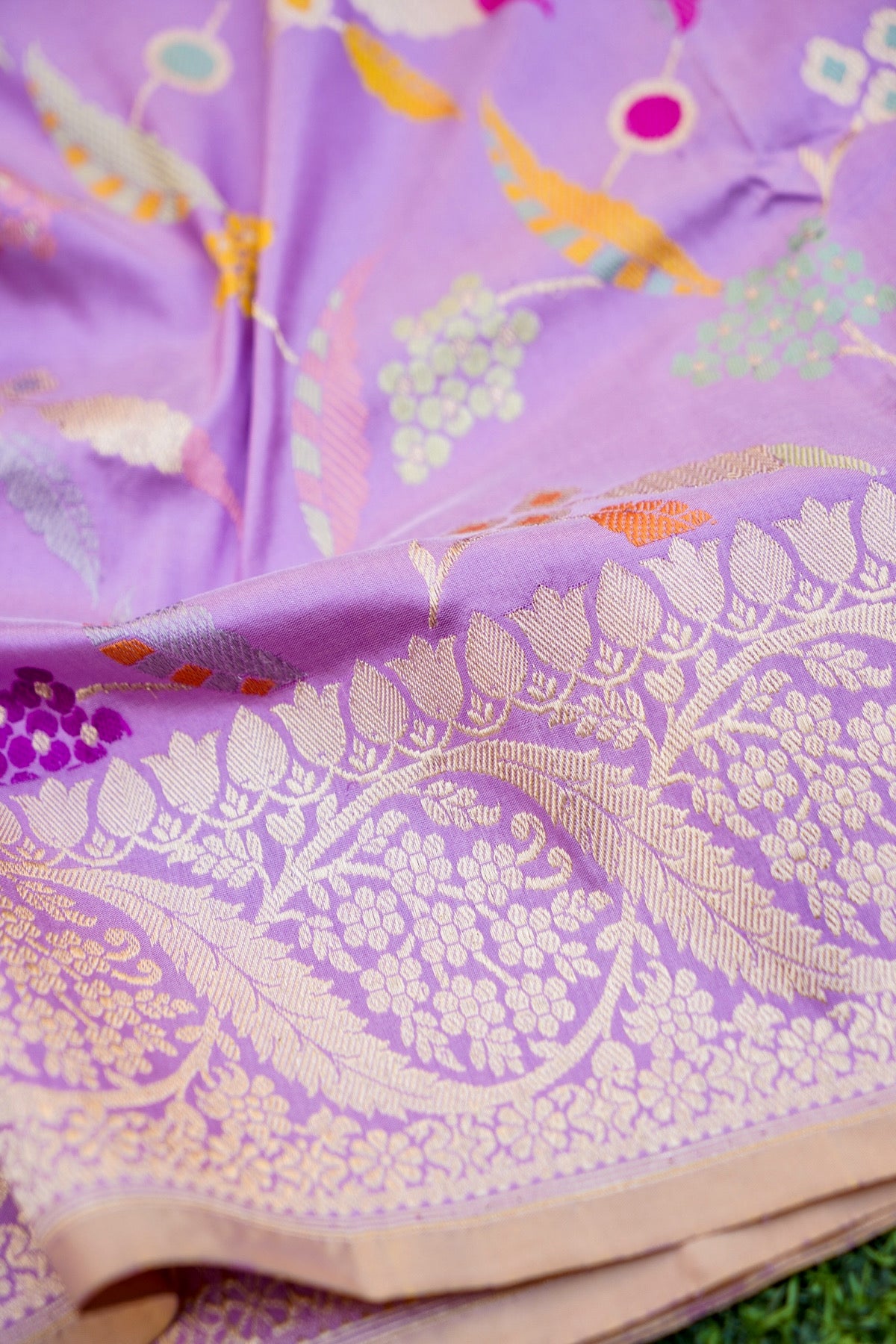 Handloom Banarasi Pure Katan Silk Kadwa Saree - Khinkhwab