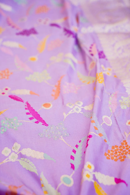 Handloom Banarasi Pure Katan Silk Kadwa Saree - Khinkhwab