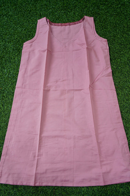 Crushed Tissue Silk Embroidered Kaftan in Orange