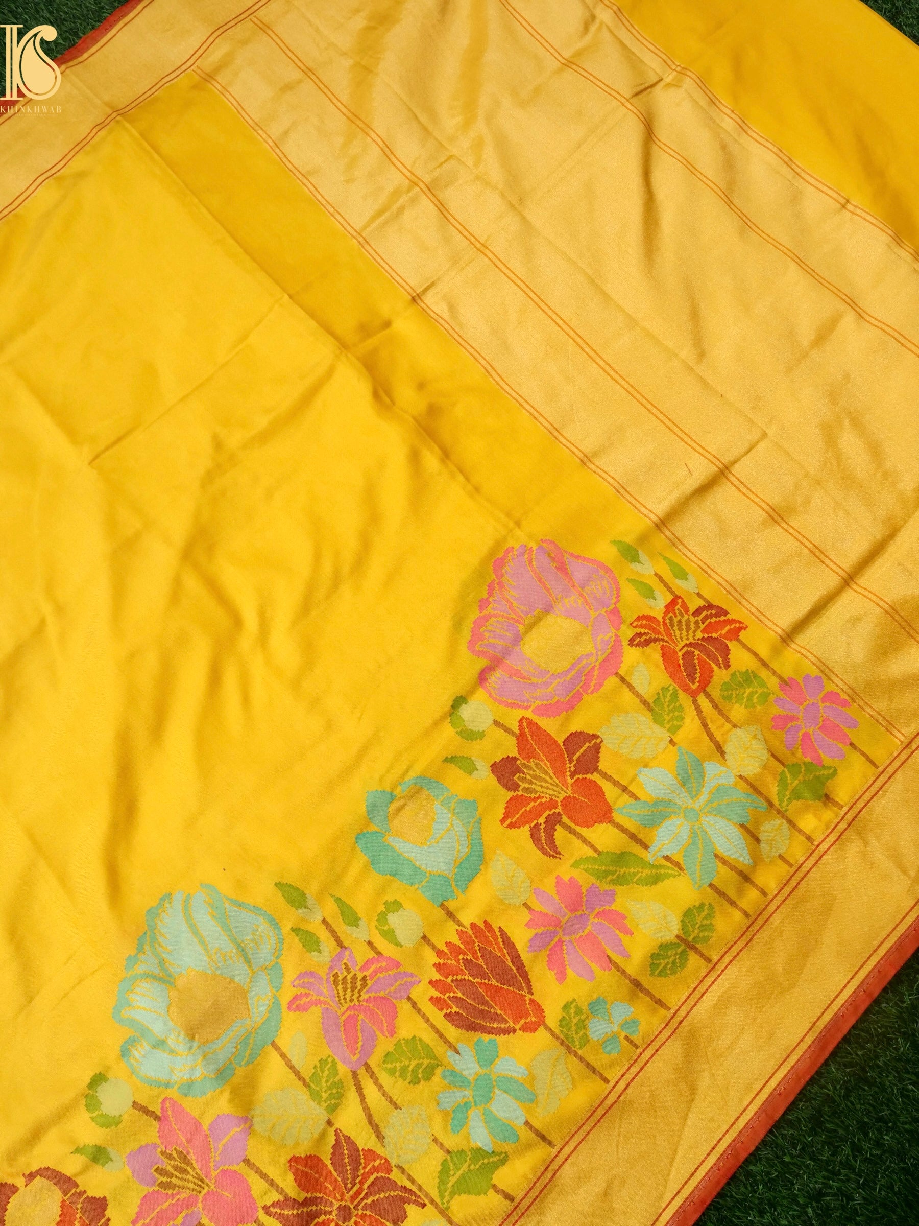 Banarasi Handloom Pure Katan Silk Kadwa Saree