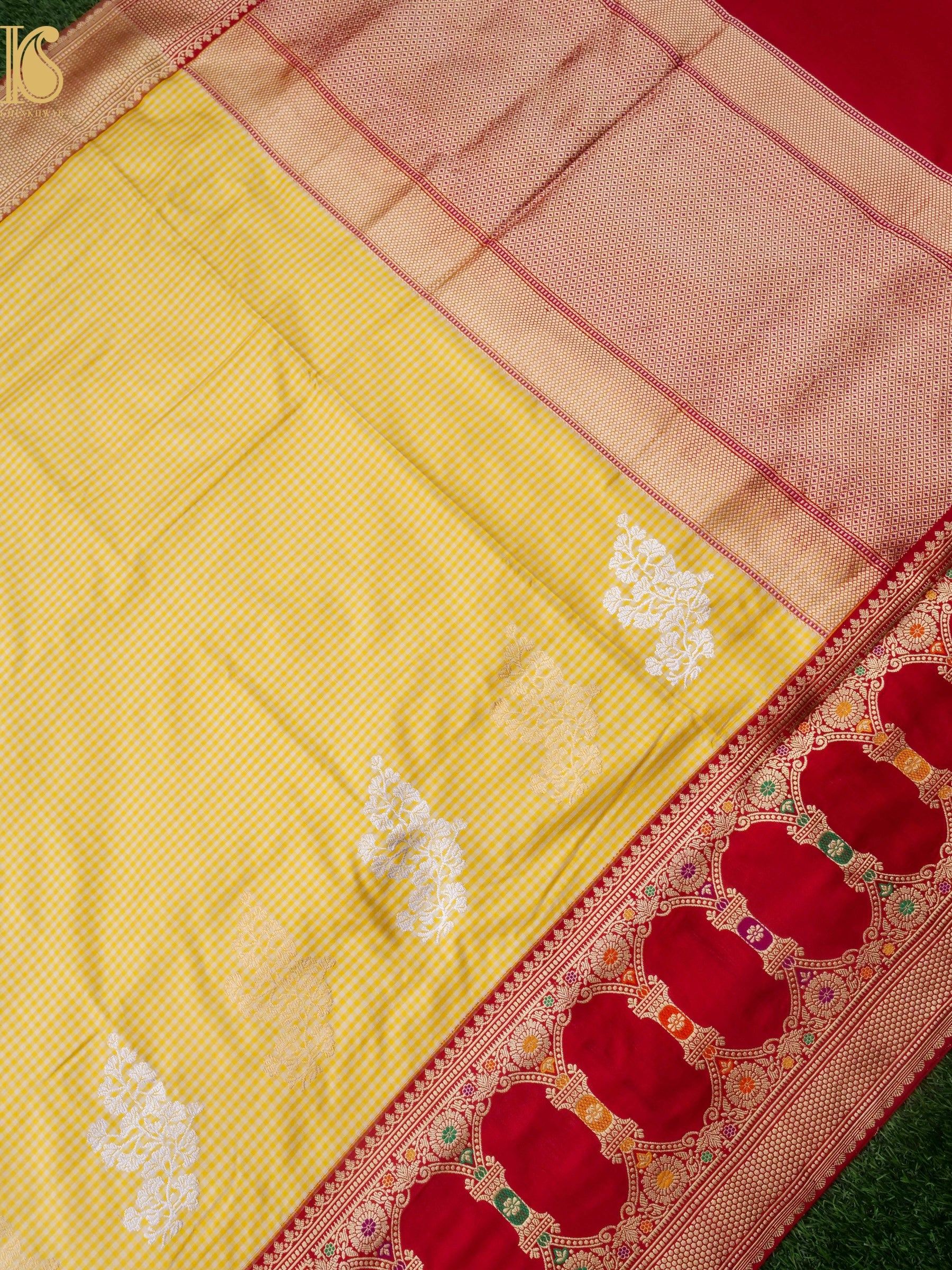 Banarasi Handloom Pure Katan Silk Kadwa Saree