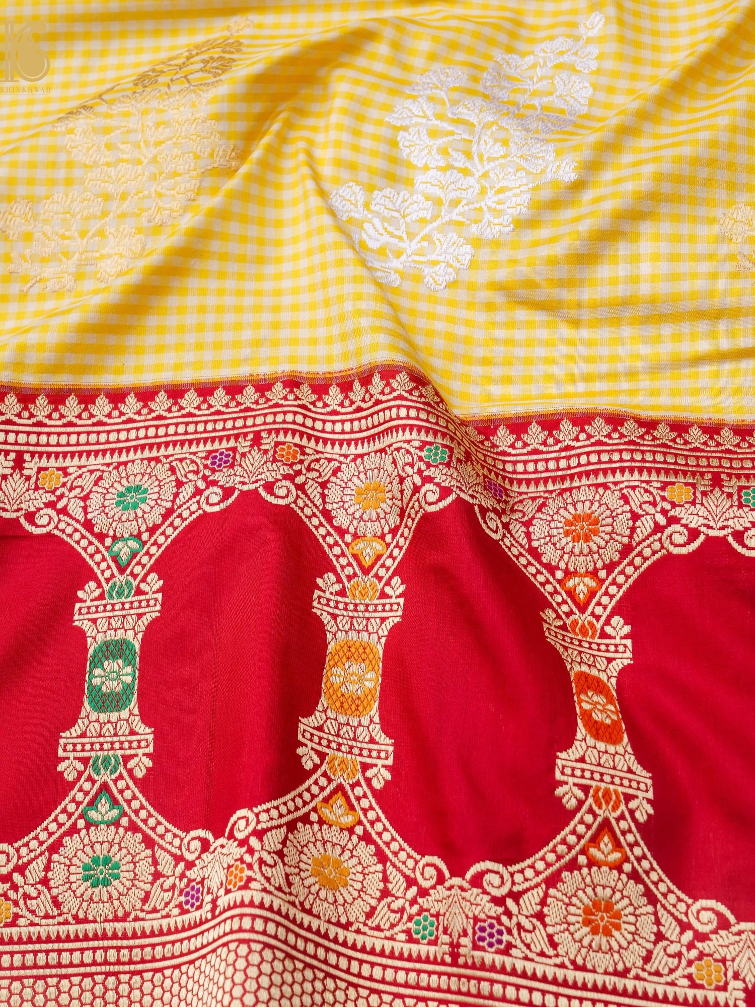 Banarasi Handloom Pure Katan Silk Kadwa Saree