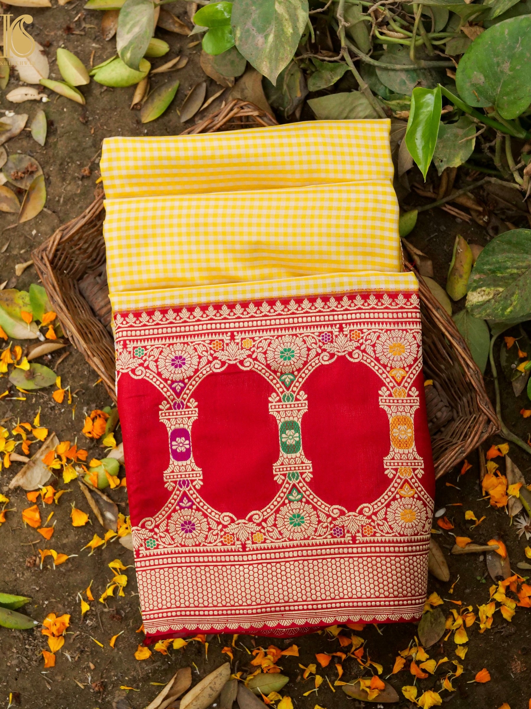 Banarasi Handloom Pure Katan Silk Kadwa Saree