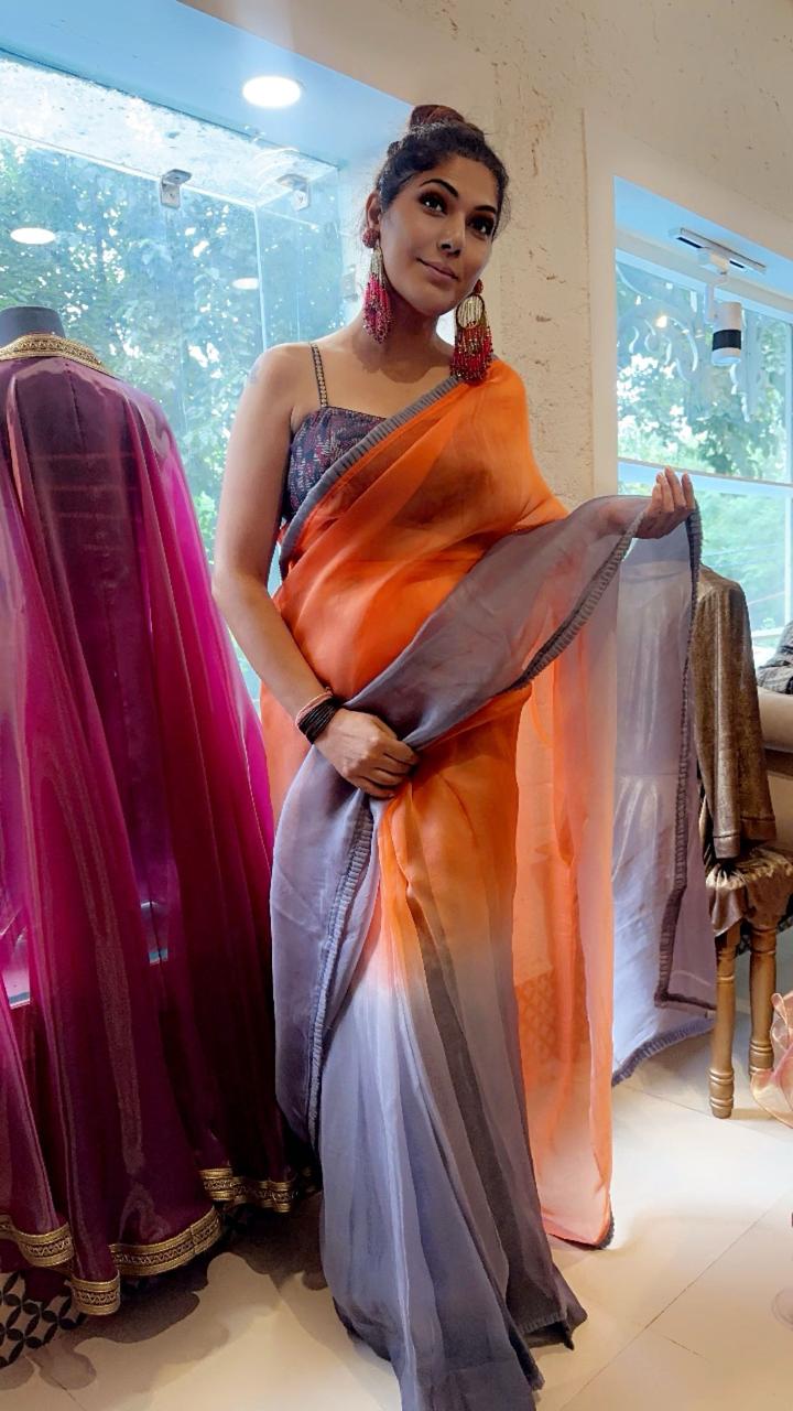 Pre Draped Saree Stitching